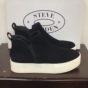 steve madden ferry black suede